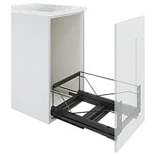 12-1/2" Wide Double Pull Out Frame Only, Anthracite