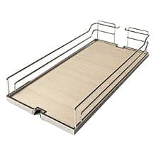 TANDEM Arena Classic Door Shelf, Chrome/White (2/Piece)