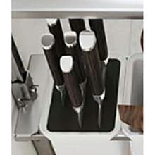 Drop-in Rod Style Knife Block, Black