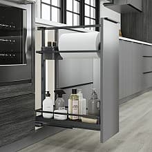 6-7/8" DISPENSA Base Pull-Out Paper Towel Holder Frame Set, Anthracite