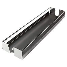 3-3/8" DISPENSA Base Pull-Out Baker′s Tray with Metal Shelf, Champagne, 24" - 32" Height