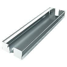 3-3/8&quot; DISPENSA Base Pull-Out Baker&#8242;s Tray with Metal Shelf, Silver, 24&quot; - 32&quot; Height