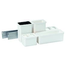 10" DISPENSA YOUBOXX1 Base Cabinet Organizer Pull-Out/Arena Plus Shelf with Soft-Close, Chrome/Maple, 24" - 32" Height