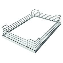 6-Shelf TANDEM Large Pantry Pull-Out Kit with Soft-Open/Soft-Close/Arena Plus Classic Shelves, Chrome/White