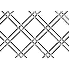 114 1/4 F Decorative Wire Gille, Satin Nickel