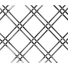 116 1/4 P Decorative Wire Gille, Flat Black