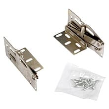 2-7/8" Nickel-Plated Spring Loaded Scissor Hinge with Self-Closing