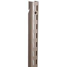 Closet Culture Heavy-Duty Steel Pilaster Standard, Champagne Nickel Finish