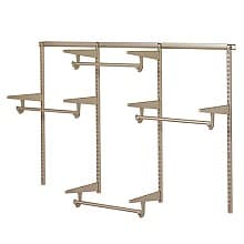 Closet Culture Heavy-Duty Steel Closet Hardware Kit, Champagne Nickel Finish