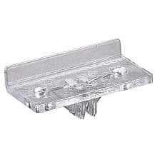 1/2" KV103 Regular-Duty Shelf Rest, Clear Finish