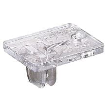 Plastic Half Size Back Rest, Clear Finish