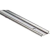 P1099 144" Double Lower Track for Small to Medium Sliding Glass Door, Aluminum Finish