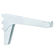 KV185 Heavy-Duty Double Slot Shelf Bracket, White Finish