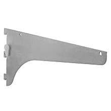 10" KV186LL Extra Heavy-Duty Single Slot Shelf Bracket with Lock Lever, White Finish