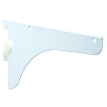 8" KV186 Super Heavy-Duty Lock Lever Shelf Bracket, White Finish