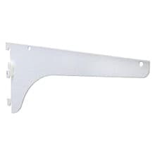 KV187 Super Heavy-Duty Lock Lever Shelf Bracket, White Finish