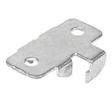KV87/KV186/KV187 Snap-In Center Shelf Rest, Bright Zinc Finish