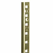 KV255 Heavy-Duty Aluminum Pilaster Standard, Brass Look Finish 100/Box