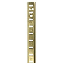 KV255 Heavy-Duty Aluminum Pilaster Standard, Brass Look Finish 50/Box