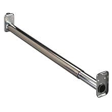 30" - 48" Long Extension Closet Rod, Zinc Finish