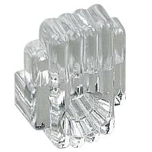 Mirror Clip for 1/4" Glass, Clear Plastic, Box of 100