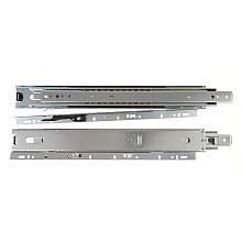 6505 Drawer Slide with 125lb Capacity, 1" Overtravel Extension, Side-Mount, Zinc