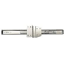 8050 EZ Hinged Door Slide with 20lb Capacity, Anochrome, Polybag