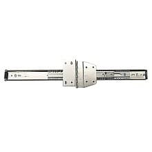 8050 EZ Hinged Door Slide with 20lb Capacity, Anochrome, Polybag