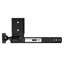 8072 EZ Pivot Door Slide with Baseplate, 30lb Capacity, Ebony Black, Polybag