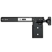 8080 EZ Pivot Door Slide with Hinge and Plate, 30lb Capacity, Anochrome