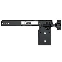 8080 EZ Pivot Door Slide with Hinge and Plate, 30lb Capacity, Black