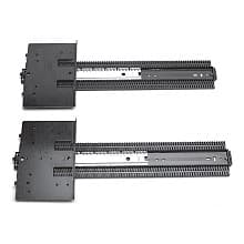 8091 4x4 Pocket Door Slide No Baseplate, 75lb Capacity, Ebony Black, 15