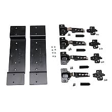 8091 Grass Full Overlay Hinge Kit for Pocket Door Slide with 75lb Capacity, Black