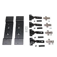 8091 Salice Full Overlay Hinge Kit for Pocket Door Slide with 75lb Capacity, Black