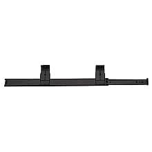 8157 Variable Height Keyboard Slide, 3/4 Extension, Side-Mount, Stay-Close, Ebony Black, Polybag