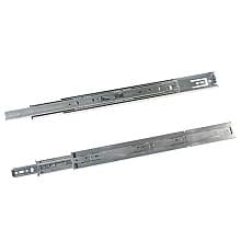 8405 Drawer Slide with 100lb Capacity, Overtravel Extension, Side-Mount, Ebony Black, Bulk Box