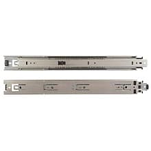 8417 Drawer Slide with 100lb Capacity, Full Extension, Side-Mount, Self-Closing, Anochrome, Polybag