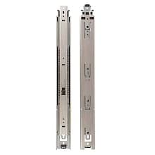 8417 Drawer Slide with 100lb Capacity, Full Extension, Side-Mount, Self-Closing, Anochrome, Bulk Box