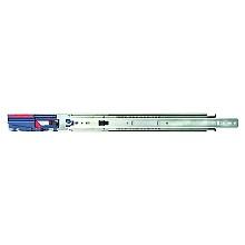 8450FM Drawer Slide with 100lb Capacity, Side-Mount, Soft-Closing, Anochrome, Polybag