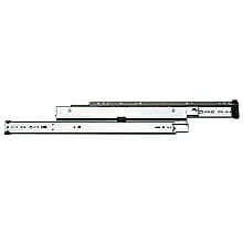 8505 File Drawer Slide with 150lb Capacity, 1-1/2" Overtravel Extension, Side-Mount, Anochrome, Polybag