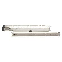8505 Heavy-Duty Right-Hand Drawer Slide with 150lb Capacity, 1" Overtravel Extension, Side-Mount, Anochrome