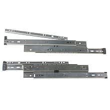 8520 File Drawer Slide with 175lb Capacity, Full Extension, Side-Mount, Anochrome, Polybag