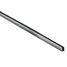 995 144" Shoe for 1/4" Glass Door, Zinc Finish