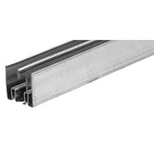 144" Sliding Glass Door Double Lower Track, Zinc Finish