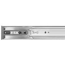 GS4260 Push-Open Drawer Slide with 100lb Capacity, Full Extension, Side-Mount, Zinc