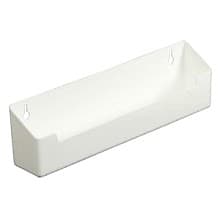 White Slim Line Sink Tip-Out Tray Without Tab Stop