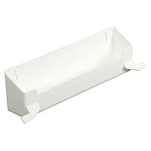 15-3/8" White Sink Front Tray with Self-Closing Stops