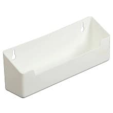 White Standard Sink Tip-Out Tray Without Tab Stop