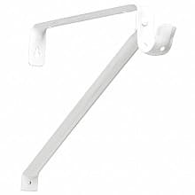 8" x 13.25" Closet-Pro Regular-Duty Adjustable Shelf/Rod Bracket, White Finish