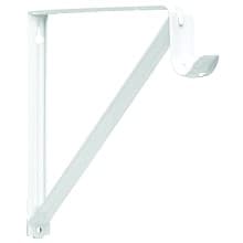 9-3/8" x 13" Closet-Pro Heavy-Duty Shelf/Rod Bracket, White Finish